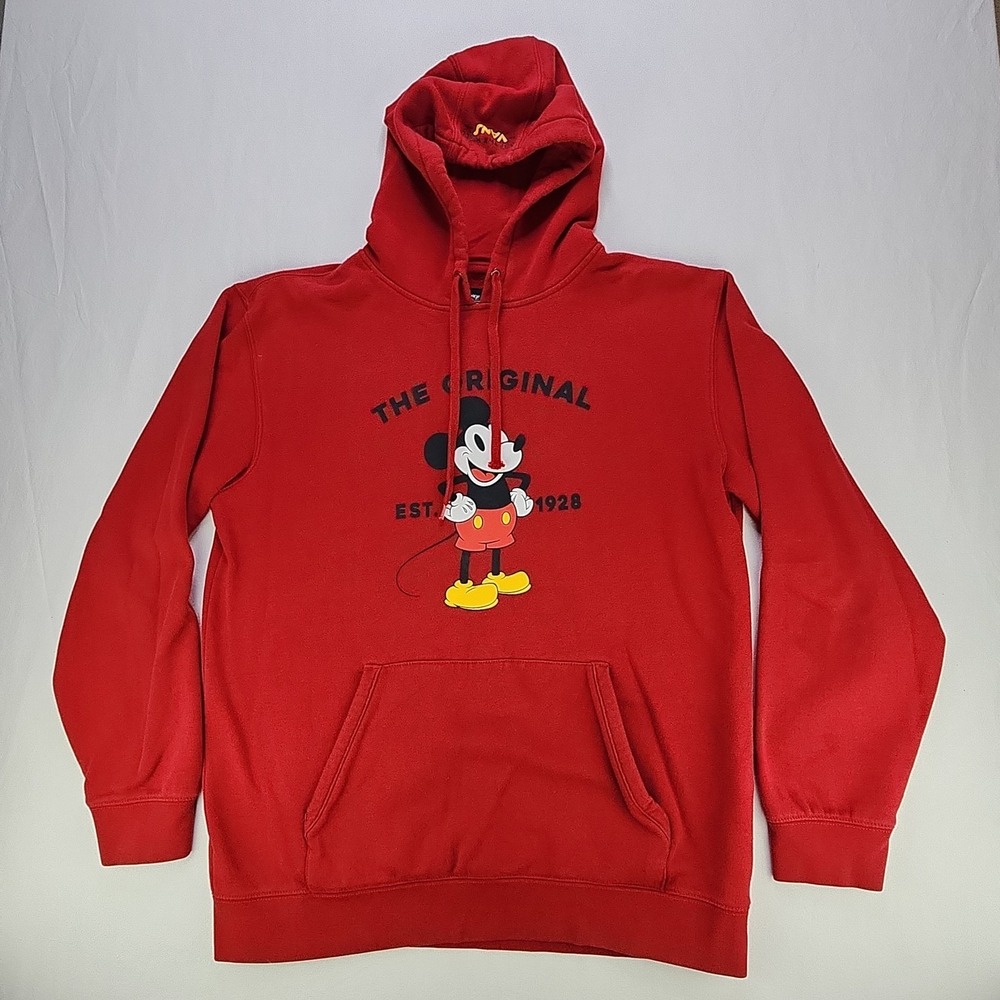 Vans Disney Mickey Mouse Hoodie Men's Size XL Red Original Off the Wall Casual
